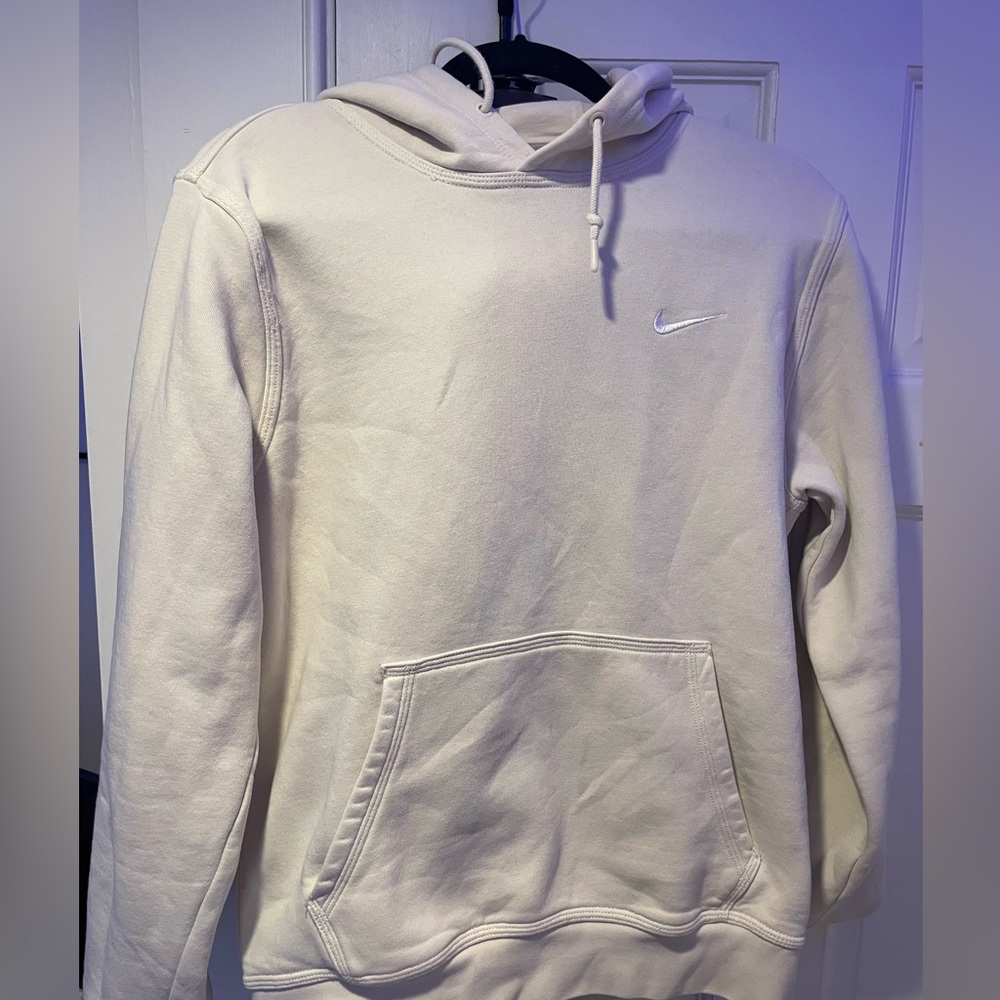 Nike Men's Cream Hoodie